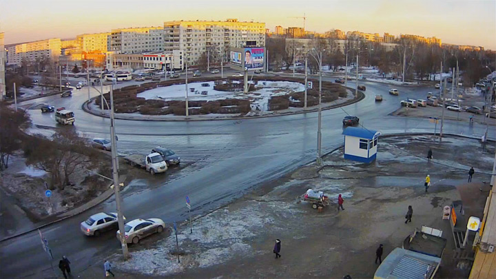 Перекрёсток пр. Ленина - б-р Строителей (Кемерово, Россия)